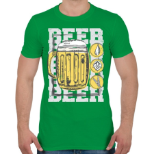 PRINTFASHION Sör - Férfi póló - Zöld férfi póló