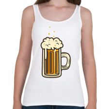 PRINTFASHION Sör - Női atléta - Fehér női trikó