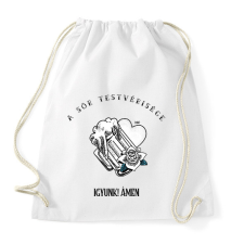 PRINTFASHION SOR TESTVERISEGE - Sportzsák, Tornazsák - Fehér tornazsák