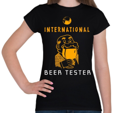 PRINTFASHION Sör tesztelő - Női póló - Fekete női póló