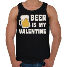 PRINTFASHION Sör valentin - Férfi atléta - Fekete