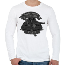 PRINTFASHION Sörétes gyilkos - Férfi hosszú ujjú póló - Fehér