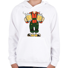 PRINTFASHION Sörimádó - Gyerek kapucnis pulóver - Fehér gyerek pulóver, kardigán