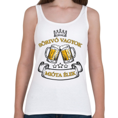 PRINTFASHION Sörivó - Női atléta - Fehér