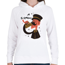 PRINTFASHION Söröm - S-öröm - Női kapucnis pulóver - Fehér