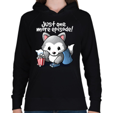 PRINTFASHION Sorozat függő - Női kapucnis pulóver - Fekete