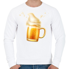 PRINTFASHION Sörözés  - Férfi pulóver - Fehér