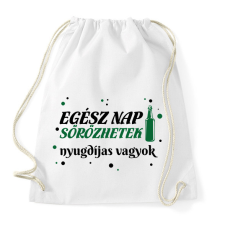 PRINTFASHION Sörözhetek - Nyugdíjas - Sportzsák, Tornazsák - Fehér tornazsák