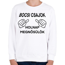 PRINTFASHION Sorry ladies - Gyerek pulóver - Fehér gyerek pulóver, kardigán