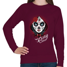 PRINTFASHION Sors - Női pulóver - Bordó női pulóver, kardigán