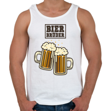 PRINTFASHION Sörtestvérek - Férfi atléta - Fehér atléta, trikó