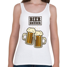 PRINTFASHION Sörtestvérek - Női atléta - Fehér női trikó