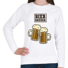 PRINTFASHION Sörtestvérek - Női pulóver - Fehér