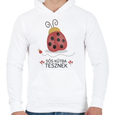 PRINTFASHION Sós kútba tesznek - Férfi kapucnis pulóver - Fehér férfi pulóver, kardigán