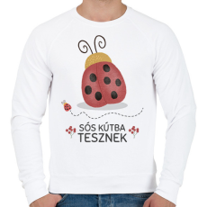 PRINTFASHION Sós kútba tesznek - Férfi pulóver - Fehér