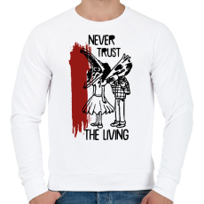 PRINTFASHION Sose bízz - Férfi pulóver - Fehér