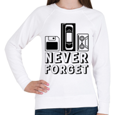 PRINTFASHION Sose felejtünk - Női pulóver - Fehér női póló