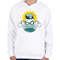 PRINTFASHION Sószóró - Gyerek kapucnis pulóver - Fehér