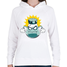 PRINTFASHION Sószóró - Női kapucnis pulóver - Fehér női pulóver, kardigán