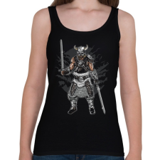 PRINTFASHION Sötét Viking - Női atléta - Fekete női trikó