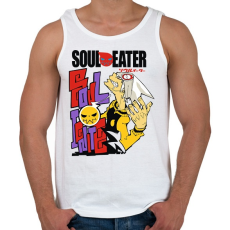 PRINTFASHION Soul eater - Férfi atléta - Fehér