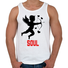 PRINTFASHION SOUL - Férfi atléta - Fehér