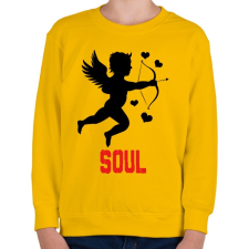 PRINTFASHION SOUL - Gyerek pulóver - Sárga gyerek pulóver, kardigán