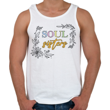 PRINTFASHION Soul sisters - Férfi atléta - Fehér atléta, trikó