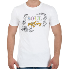 PRINTFASHION Soul sisters - Férfi póló - Fehér