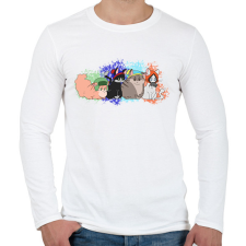 PRINTFASHION South park cicák - Férfi hosszú ujjú póló - Fehér férfi póló