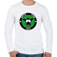 PRINTFASHION south park cows - Férfi hosszú ujjú póló - Fehér férfi póló