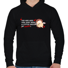 PRINTFASHION South park - Cupid Cartman - Férfi kapucnis pulóver - Fekete