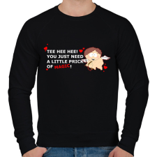 PRINTFASHION South park - Cupid Cartman - Férfi pulóver - Fekete férfi pulóver, kardigán