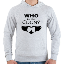 PRINTFASHION south park - who is the coon - Férfi kapucnis pulóver - Sport szürke férfi pulóver, kardigán