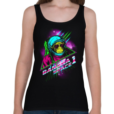 PRINTFASHION Space Monkey - Női atléta - Fekete