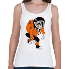 PRINTFASHION Space Skate Monkey - Női atléta - Fehér női trikó