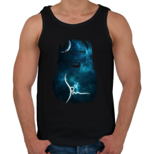 PRINTFASHION spacemascream-01.png - Férfi atléta - Fekete atléta, trikó