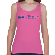 PRINTFASHION SpaceX - Tesla Roadster - Női atléta - Rózsaszín női trikó