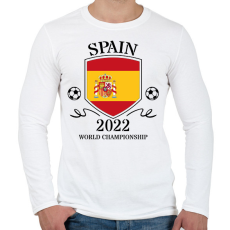 PRINTFASHION Spain 2022 - Férfi hosszú ujjú póló - Fehér