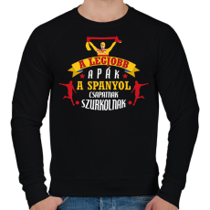 PRINTFASHION Spanyol csapat - Férfi pulóver - Fekete