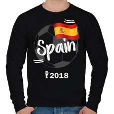 PRINTFASHION Spanyolország - Férfi pulóver - Fekete