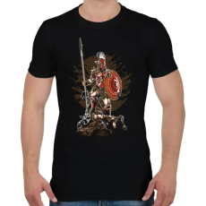 PRINTFASHION Sparta - Férfi póló - Fekete