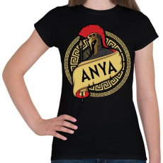 PRINTFASHION Spártai Anya - Női póló - Fekete