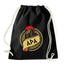 PRINTFASHION Spártai Apa - Sportzsák, Tornazsák - Fekete tornazsák