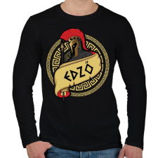 PRINTFASHION Spártai edző - Férfi hosszú ujjú póló - Fekete női póló