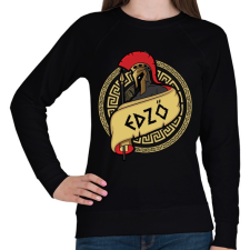 PRINTFASHION Spártai edző - Női pulóver - Fekete női pulóver, kardigán