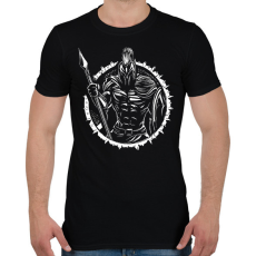 PRINTFASHION Spártai harcos - Férfi póló - Fekete