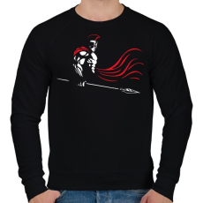 PRINTFASHION spartan - Férfi pulóver - Fekete
