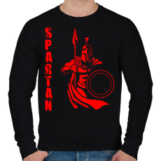 PRINTFASHION spartan - Férfi pulóver - Fekete