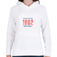 PRINTFASHION Special edition 1982 original - Női kapucnis pulóver - Fehér női pulóver, kardigán